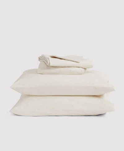 Verlee Organic Percale Sheet Set Cream