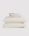 Verlee Organic Percale Sheet Set Cream In Cream