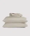 Verlee Organic Percale Sheet Set Dune In Dune