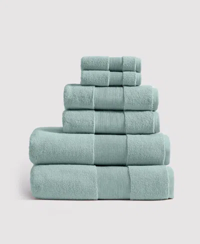 Verlee Organic Plush Turkish Cotton Towels Aegean Blue