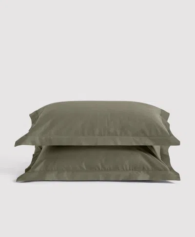 Verlee Organic Sateen Sham Set Moss