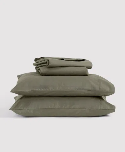 Verlee Organic Sateen Sheet Set Moss