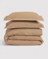 Verlee Percale Duvet Set Adobe In Adobe