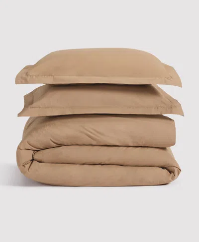Verlee Percale Duvet Set Adobe
