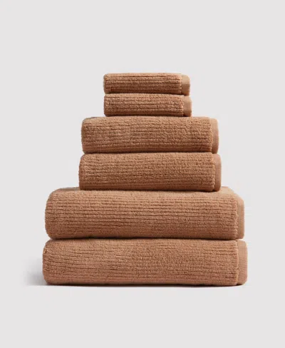Verlee Ribbed Turkish Cotton Towels Adobe
