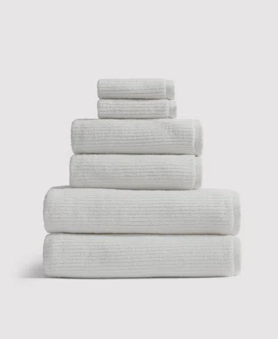 Verlee Ribbed Turkish Cotton Towels Arctic Fog