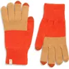 Verloop Colorblock Touchscreen Gloves In Orange