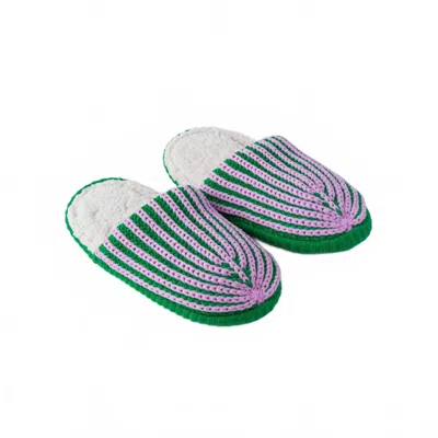 Verloop Unisex - Chunky Rib Slide Slipper In Kelly Lilac
