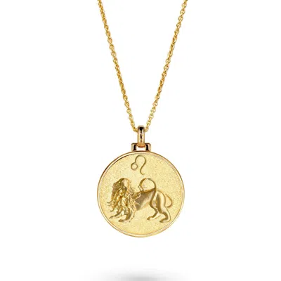 Vermaye Switzerland Women's Gold Leo Necklace Vermeil Cablechain