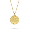 Vermaye Switzerland Women's Gold Medusa Necklace Vermeil Cablechain