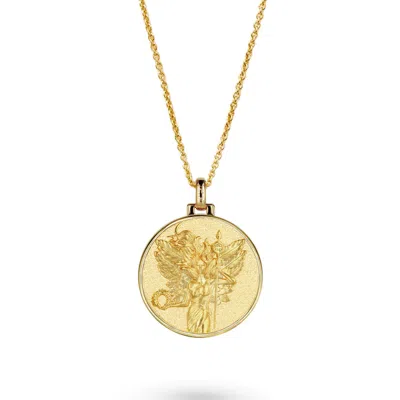 Vermaye Switzerland Women's Gold Nike Necklace Vermeil Cablechain
