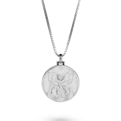 Vermaye Switzerland Women's Phoenix Necklace Silver Boxchain