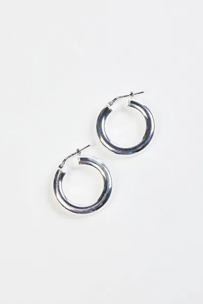 Vermeer Studio Everyday Hoops In Silver