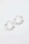 Vermeer Studio Odele Hoops In Clear In Multi