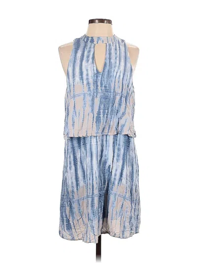 Pre-owned Vernacular Casual Dress In Blue