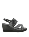 Vernissage Woman Sandals Silver Size 10 Synthetisches Material, Textile Fibers In Silver
