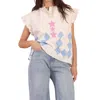 Vero Alfie Carousel Blouse In Multi In Multi