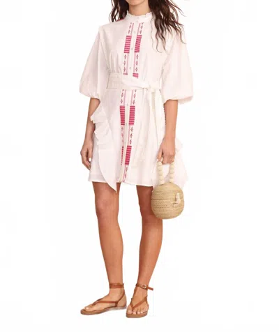 Vero Alfie Circus Mini Dress In White