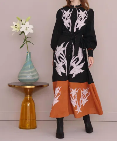 Vero Alfie Lafayette Dress In Black In Multi
