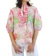 Vero Alfie Magic Blouse In Printed Pink