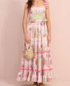Vero Alfie Magic Dress In Pink With Multicolored Circus Print