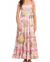 Vero Alfie Magic Maxi Dress In Pink In Pink