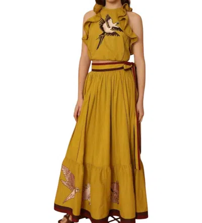 Vero Alfie Malibu Maxi Skirt In Hinoki In Multi