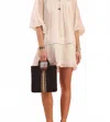 Vero Alfie Twirl Mini Dress In Cream In White