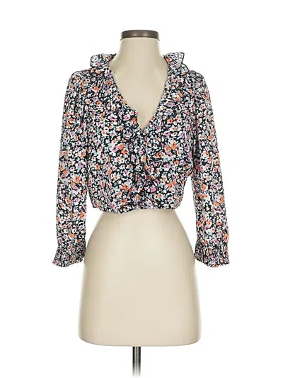 Pre-owned Vero Moda 3/4 Sleeve Blouse In Black