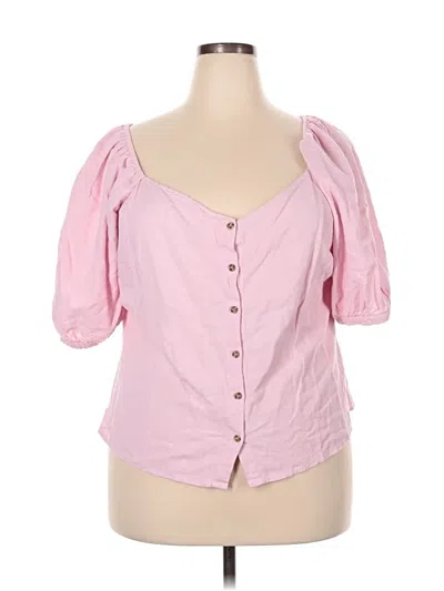 Pre-owned Vero Moda 3/4 Sleeve Blouse In Pink