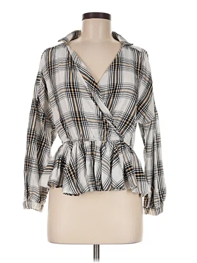 Pre-owned Vero Moda 3/4 Sleeve Blouse In Silver