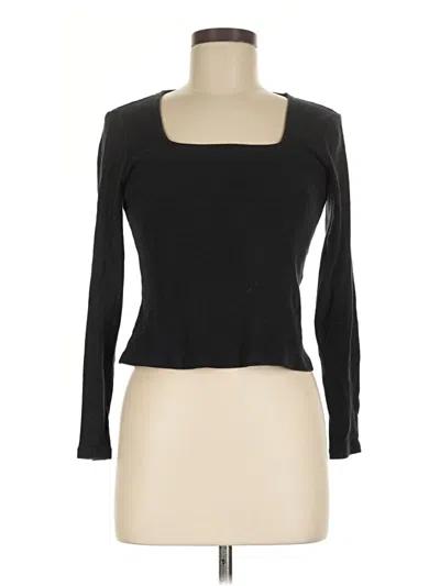 Pre-owned Vero Moda 3/4 Sleeve T-shirt In Black