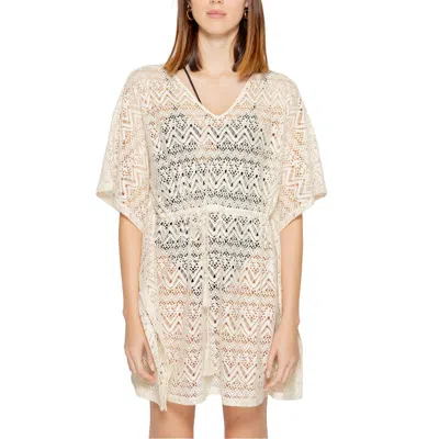 Vero Moda Beige Polyester Dress In Sand