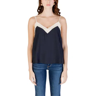 Vero Moda V-neck Spaghetti-strap Top In Blue