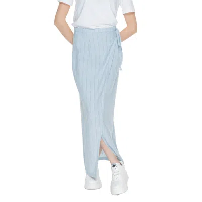 Vero Moda Blue Linen Women's Skirt