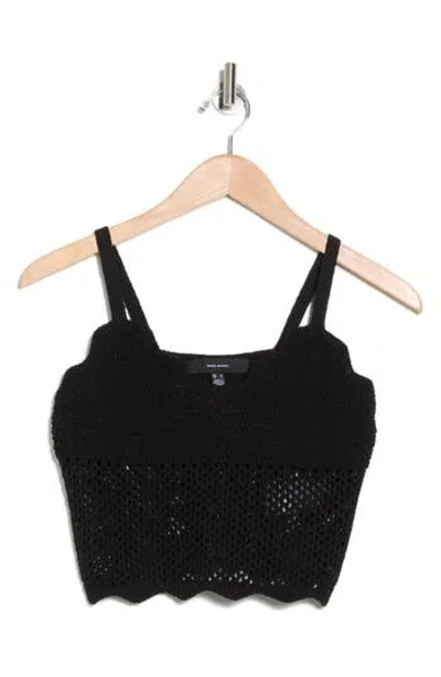 Vero Moda Bora Bora Crop Knit Tank In Black
