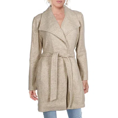 Vero Moda Brushed Dora Womens Double Breasted Midi Wrap Coat In Multi