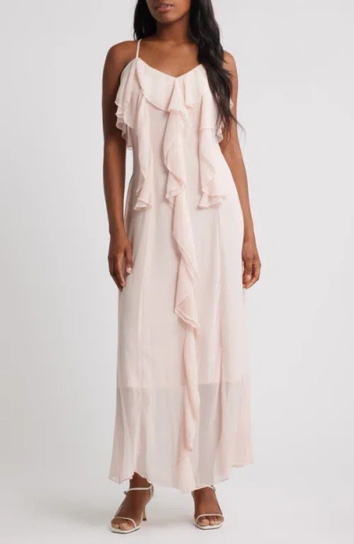 Vero Moda Camille Ruffle Detail Slipdress In White