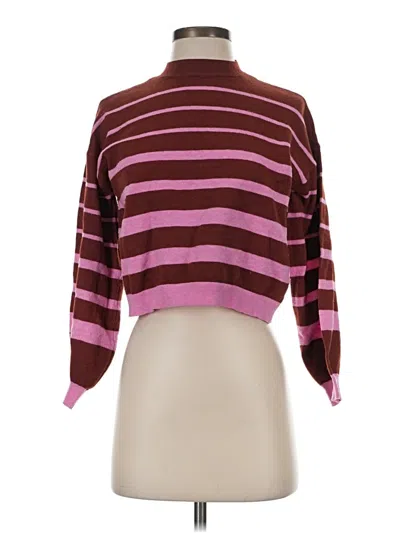 Pre-owned Vero Moda Cardigan Sweater In Burgundy