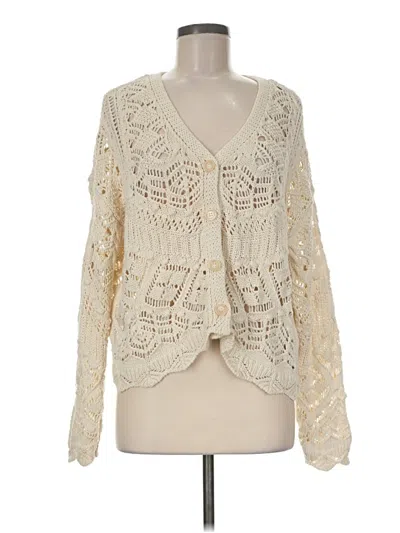 Pre-owned Vero Moda Cardigan Sweater In Ivory