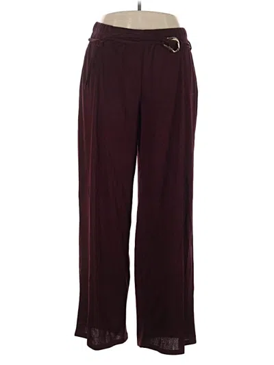 Pre-owned Vero Moda Casual Pants In Burgundy