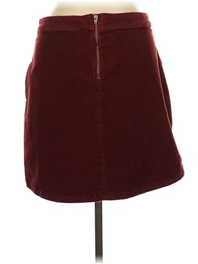 Pre-owned Vero Moda Casual Skirt In Burgundy