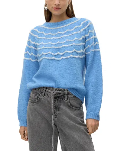 Vero Moda Charmaine Textured Sweater In Allure Detail
