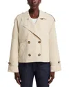 Vero Moda Chloe Short Trench Jacket In Oatmeal