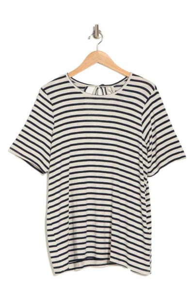Vero Moda Cholly Stripe T-shirt In Silver Lining Stripe