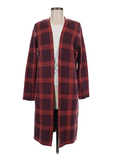 Pre-owned Vero Moda Coat In Burgundy