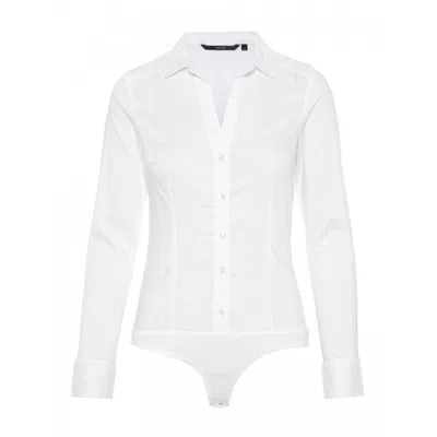 Vero Moda Cream Cotton Bodysuit