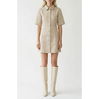 Vero Moda Daisy Denim Dress In Brown