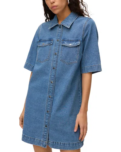 Vero Moda Denim Shirtdress In Blue