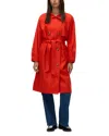 Vero Moda Doreen Trench Coat In Fiery Red
